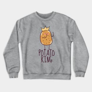 Potato King Funny Crewneck Sweatshirt